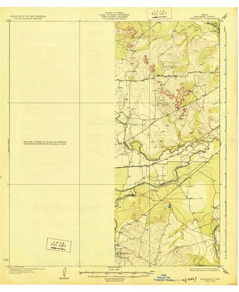 Knickerbocker Texas 1928 USGS Old Topo Map Reprint 15x15 TX Quad