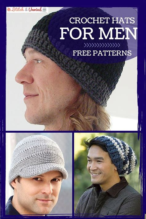 Allfreecrochet 1000s Of Free Crochet Patterns Easy Crochet Hat Crochet Mens Hat Crochet Hats