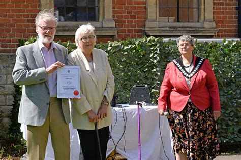 Bishops Stortford Mayor Norma Symonds Pays Tribute To Community Servants