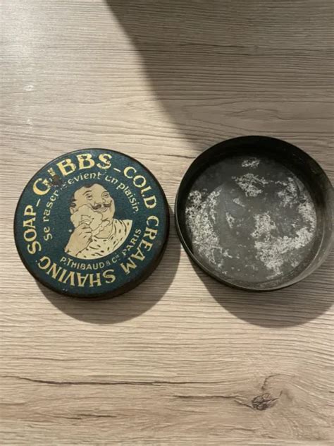 ANCIENNE BOITE DE Savon à Raser la Barbe GIBBS S à Ancien Rasoir Coupe