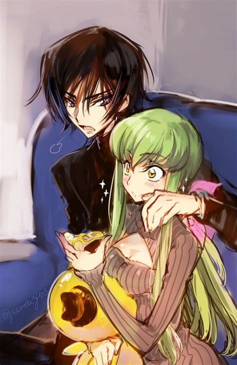 C C Lelouch Vi Britannia And Cheese Kun Code Geass Drawn By