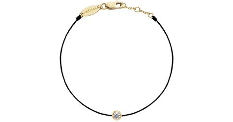 RedLine Pure String Diamond Bracelet In Black Lyst