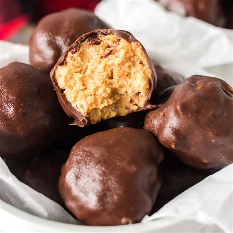 Chocolate Covered Rice Krispie Peanut Butter Balls No Bake Peanut