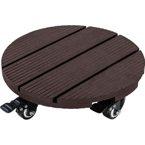 Support Porte Plantes Stilista Chariot Roulettes Wpc Couleur