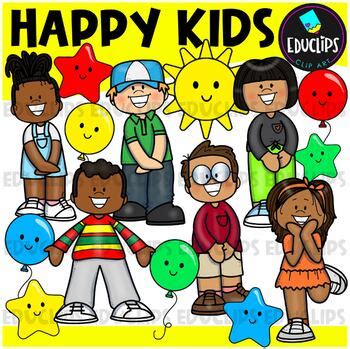 Happy Children Clip Art Free