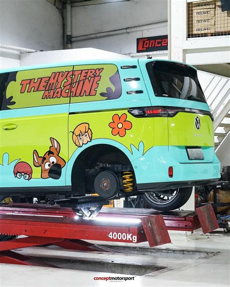 Scooby Doo Themed VW ID Buzz Rocks Coilovers In Indonesia Carscoops