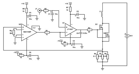 Operational Amplifier Constant Current Source With Mosfet Opamp And