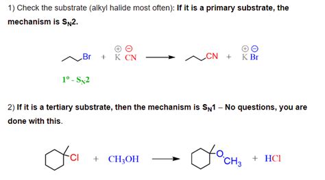 When Is the Mechanism SN1 or SN2? - Chemistry Steps