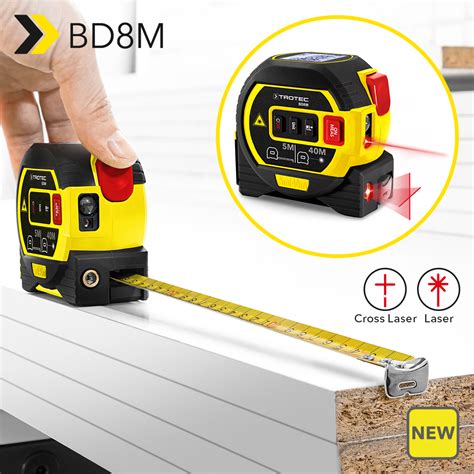 NEW Laser distance measuring device BD8M: combines laser distance meter, cross line laser and ...