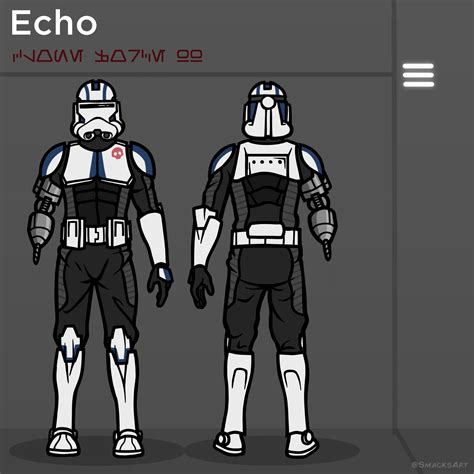 Clone Force 99 Echo Star Wars Infographic Star Wars Pictures Star