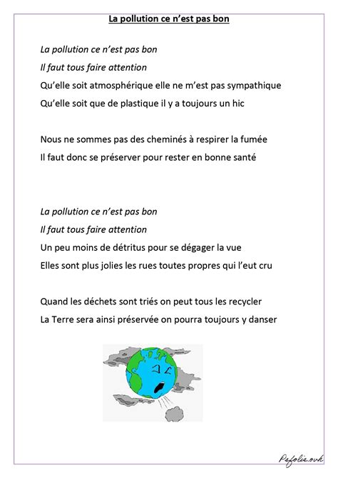 Chansons Sur Leau Et La Pollution La Petite Section En Folie