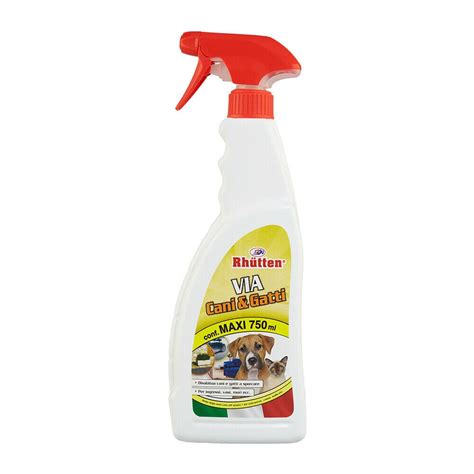 Repellente Disabituante Cani E Gatti Rhutten 750 Ml Spray Dissuade