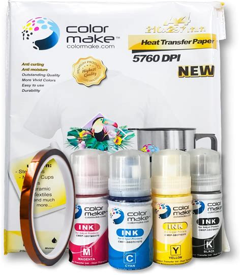 Color Make Kit De Tintas Para Sublimaci N Cmyk Botella Ecofit