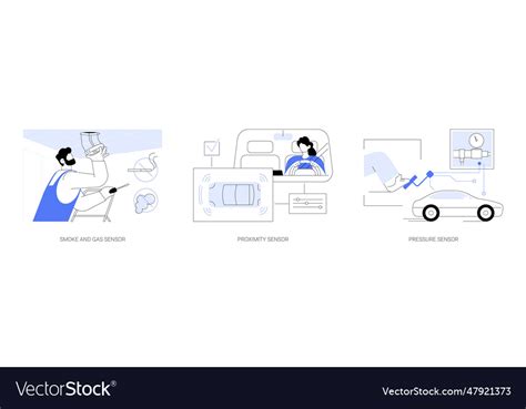 Sensor applications abstract concept Royalty Free Vector