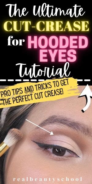 Cut Crease Hooded Eyes Ultimate Step By Step Tutorial Real Beauty School