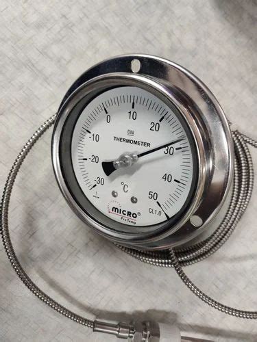 0 600 Deg C Stainless Steel Temperature Gauge For Industrial Model