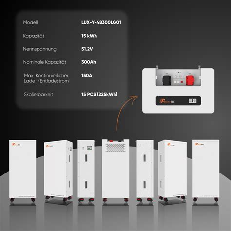 Lux Y Lg Batteriespeicher Kwh Pv Ah Lifepo Lithium Sol