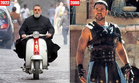 Gladiator Star Russell Crowe 58 Is Back In Rome For New Horror Film