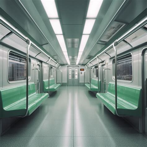 Premium AI Image | Metro train interior