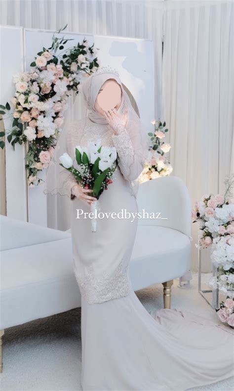 Hadley Kurung Hijabistahub Baju Tunang Nikah Sanding Nude Colour Read