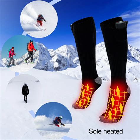 Chaussette De Ski Chaussettes Chauffantes Lectriques Usb Unisexes