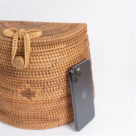 Handmade Rattan Backpack Basket Medium Feel Good Decor