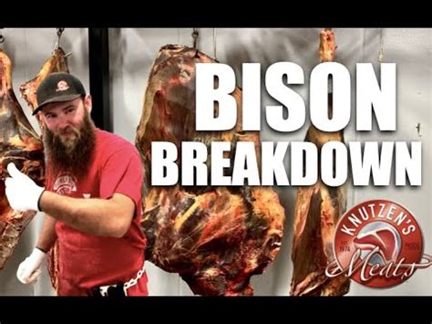 Bison Processing At Knutzen S Meats Youtube