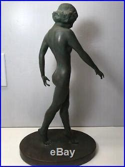 Vintage Art Deco Style Nude Lady Statue Old Virginia Morris Pollak Alva