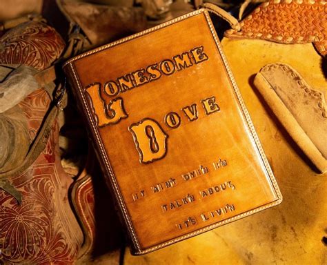 Handmade-Leather-Book-Cover-Lonesome-Dove - A Cowboy's Wife