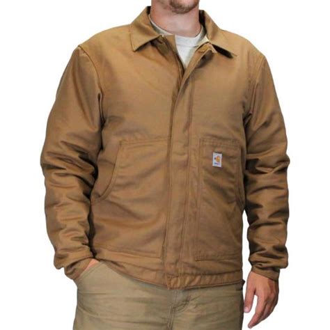 Carhartt 101624 Flame Resistant Dearborn Canvas Jacket Quilt Lined