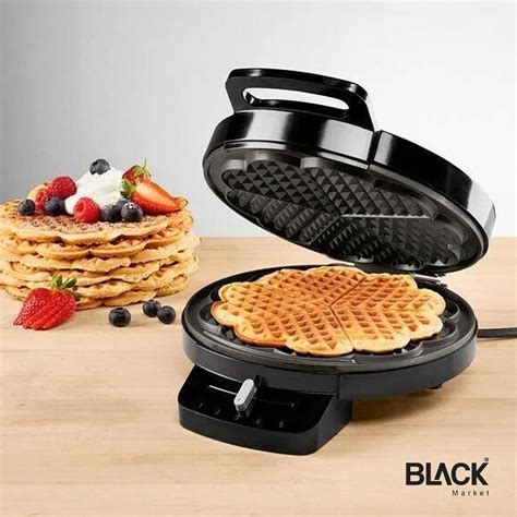 Silvercrest Waffle Maker Machine Flower Shaped Non Stick Coating With