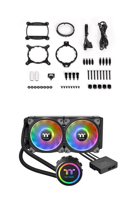 Buy Thermaltake Floe Dx Rgb 240mm Aio Liquid Cpu Cooler Cl W255 Pl12sw A Pc Case Gear Australia