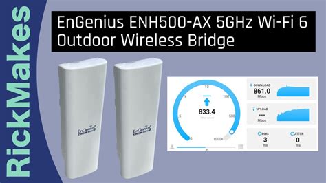 EnGenius ENH500 AX 5GHz Wi Fi 6 Outdoor Wireless Bridge YouTube