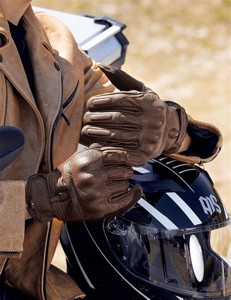 Guantes De Moto Inbike Para Hombre De Piel Aut Ntica Perforada