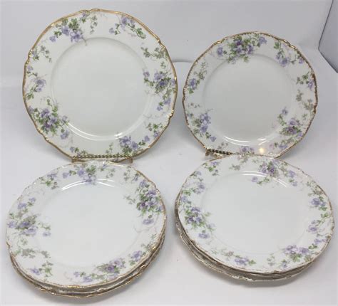 8 Pieces Beautiful Ch Field Havilland Limoges Luncheon Plate Etsy