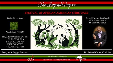 2023 Festival of African American Spirituals 2-Day Workshop | The ...