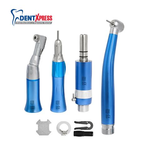 Kit de Piezas de Alta Velocidad y Baja Velocidad Azul Depósito Dental