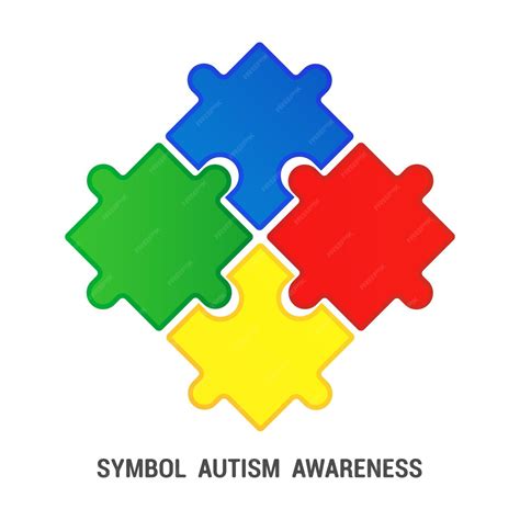 Desenho Quebra Cabeça Autismo - Um quebra-cabeça colorido como símbolo de conscientização sobre o ...