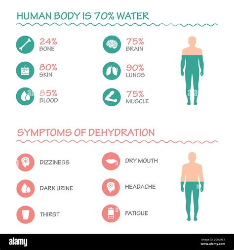 Benefits Of Drinking Water Vector Illustration Dehydration Symptoms