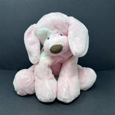 Gund | Toys | Gund Loveable Hugs Spunky Pink Puppy Dog Plush White ...