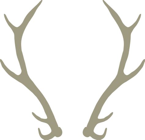 Hand Drawn Antlers Vectors Material Free Download