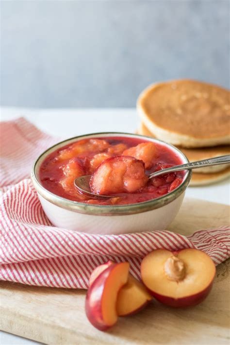 Easy Plum Compote Recipe Veggie Desserts