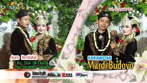 Live Karawitan Mardi Budoyo Putra Ragil Audio Wedding Eka