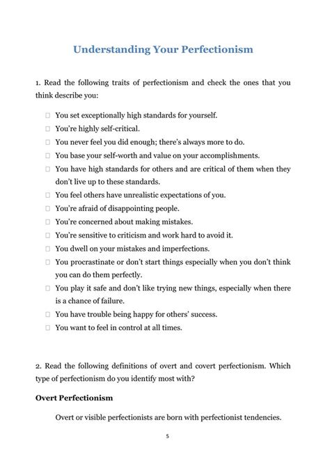 A Checklist With The Words Understand Your Perfectionism And How To Use It