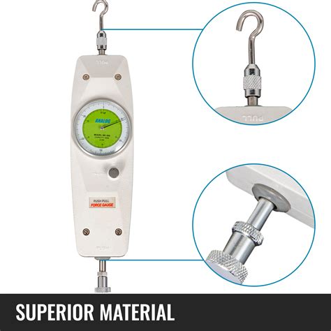 Vevor Medidor De Fuerza De Empuje Y Tracción Capacidad De 50 N 5 Kg