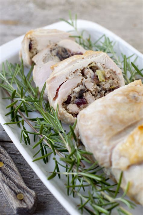 Holiday Stuffed Turkey Breast Roulade Recipe