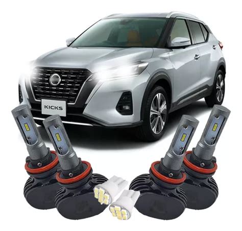 Lâmpadas Led Ultra 6000k Nissan Novo Kicks 2022 Brinde Frete grátis