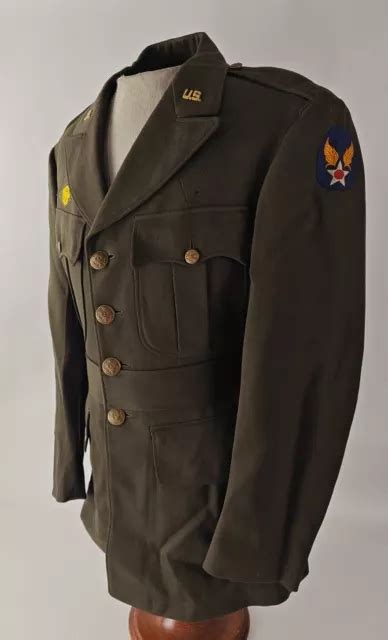 Wwii Ww2 1942 Us Army Air Forces Usaaf Cadet 4 Pocket Tunic Size 37r £795 Picclick Uk