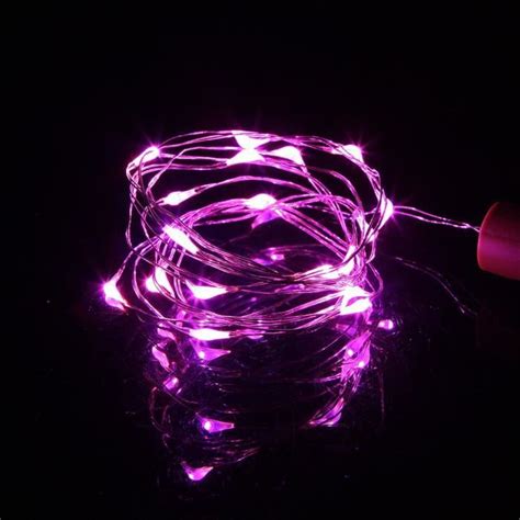 GUIRLANDE LUMINEUSE Pink 1M 10LEDs Guirlande Lumineuse Pour Bouteille