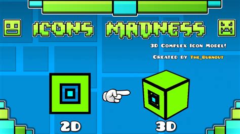 Icons Madness (Geometry Dash) (3D Models) Minecraft Texture, 49% OFF